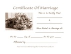 Keepsake Marriage Certificate Free template