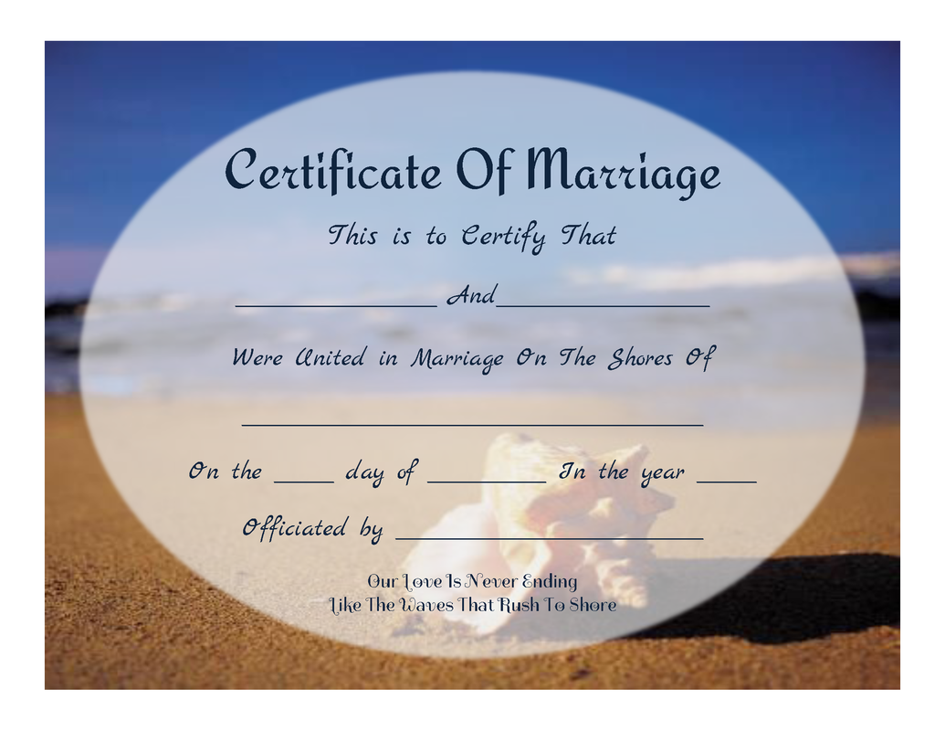 Free Graphics and Printables Blog - Keepsakecertificates.com Pertaining To Certificate Of Marriage Template