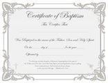 Free Template Download Baby Blessing Baptism Certificates