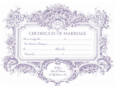 Marriage Certificate Template 