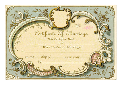 Marriage Certificate NonReligious